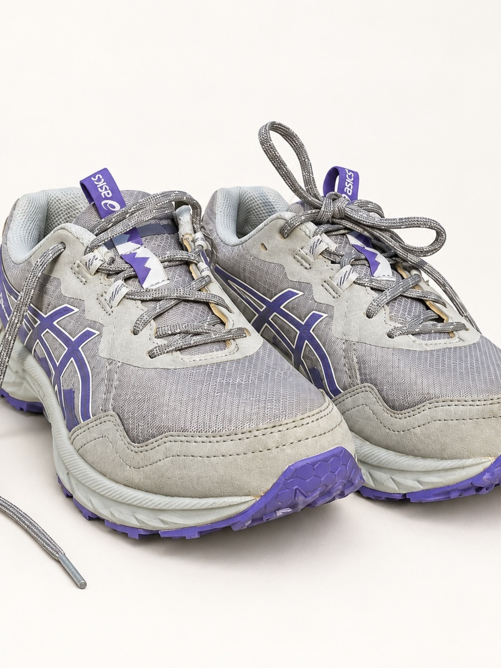 ASICS Gel-Venture 10 Women’s 6.5 Wide Gray Purple Trail Shoes
